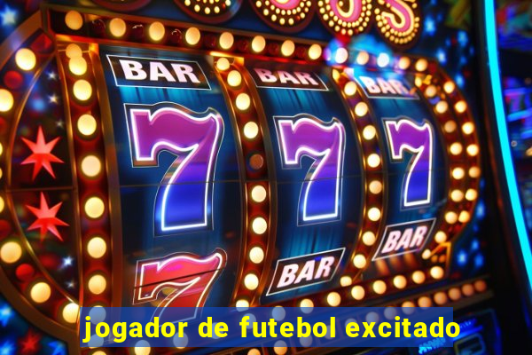 jogador de futebol excitado